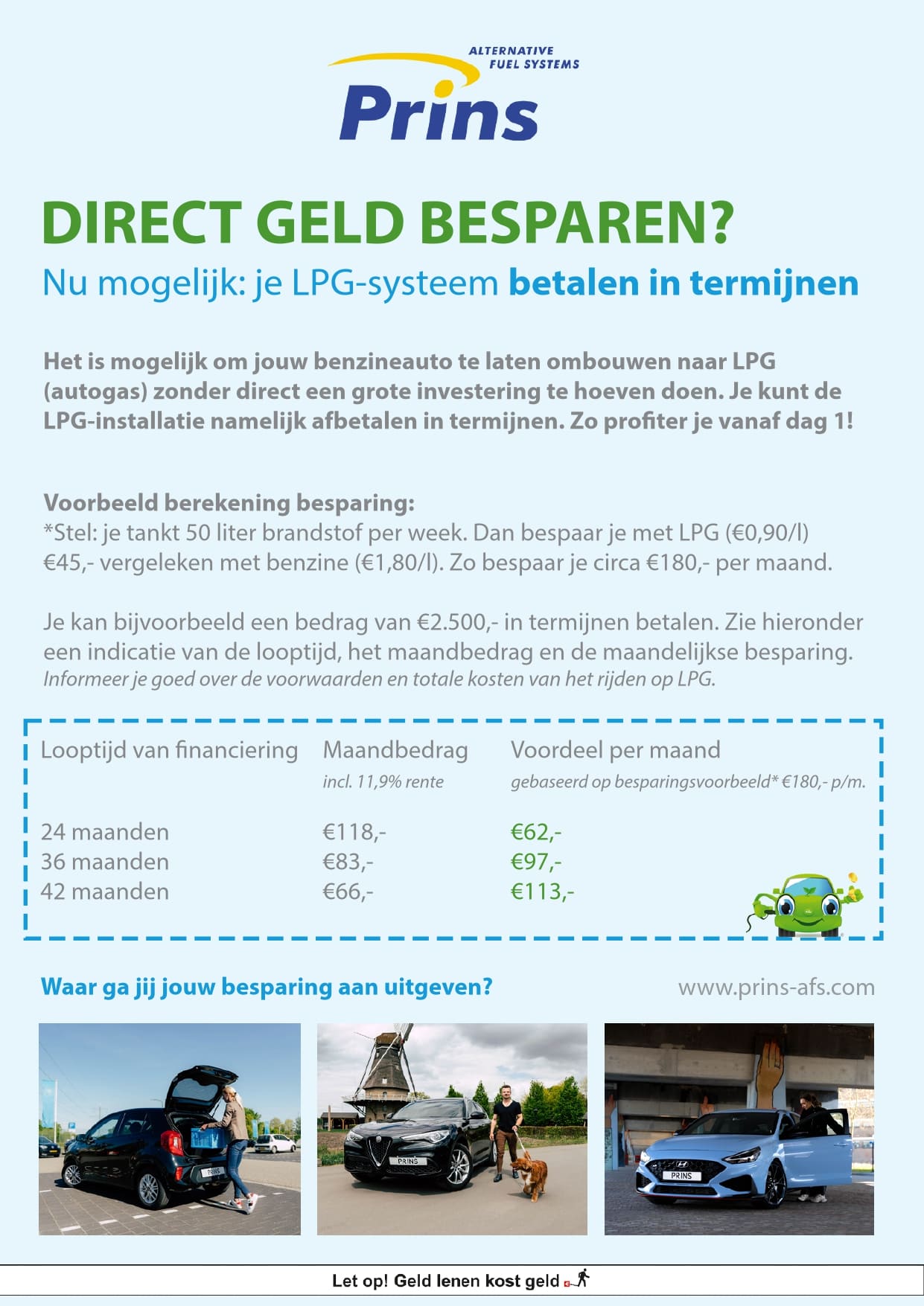 Flyer Prins - Betalen in Termijnen