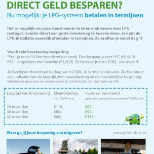 Flyer Prins - Betalen in Termijnen